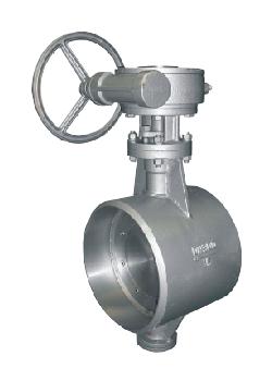 焊接式三偏心硬密封蜗轮蝶阀 焊接式三偏心硬密封蜗轮蝶阀