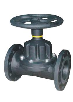 直通式法兰连接隔膜阀 直通式法兰连接隔膜阀